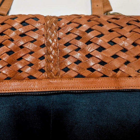 Anabaglish Teal Suede Leather Boho Purse - Picture 2 of 13